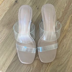 Zara acrylic heels
